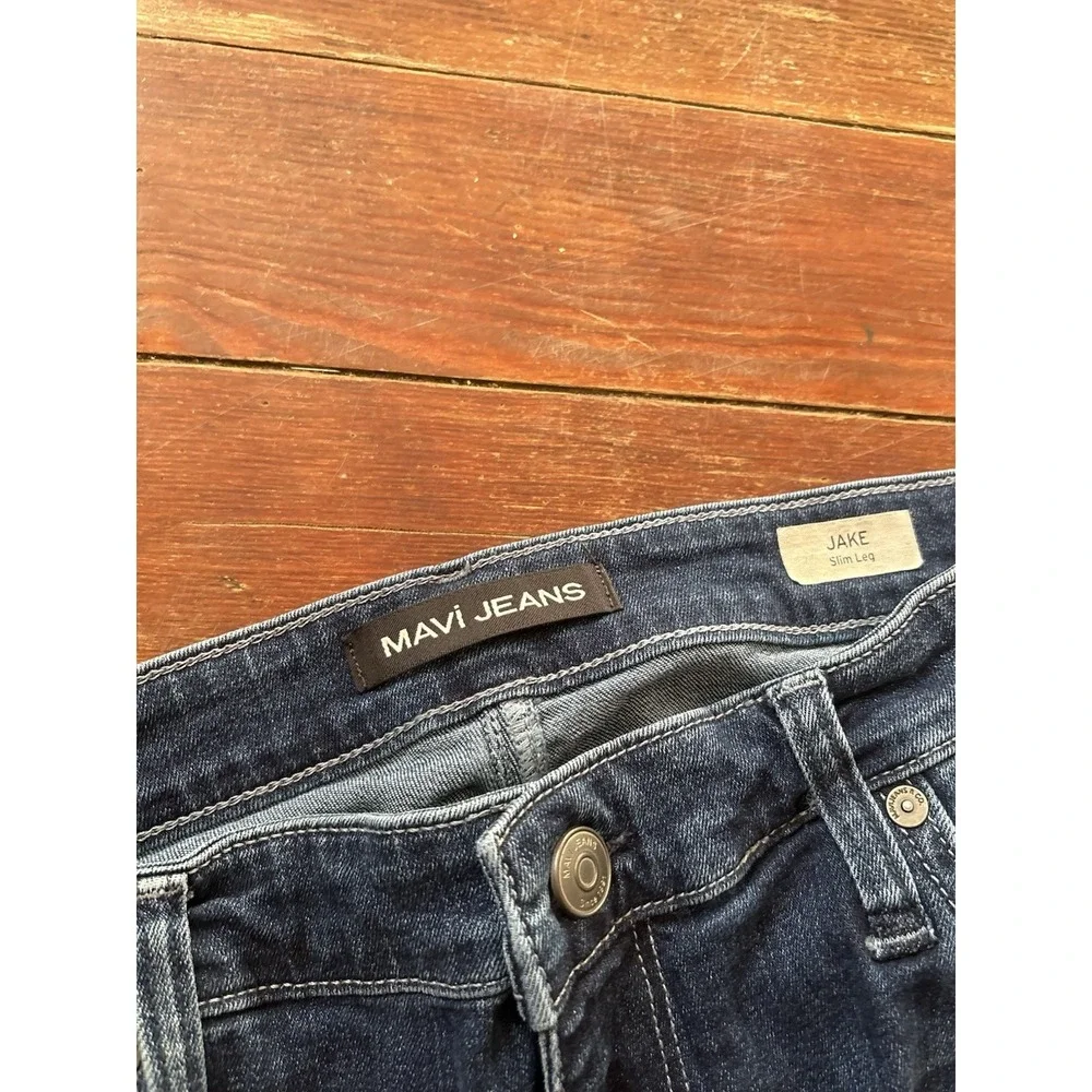 Mavi Jeans Mens 36x32 Jake Slim Leg Blue Denim Medium Wash
